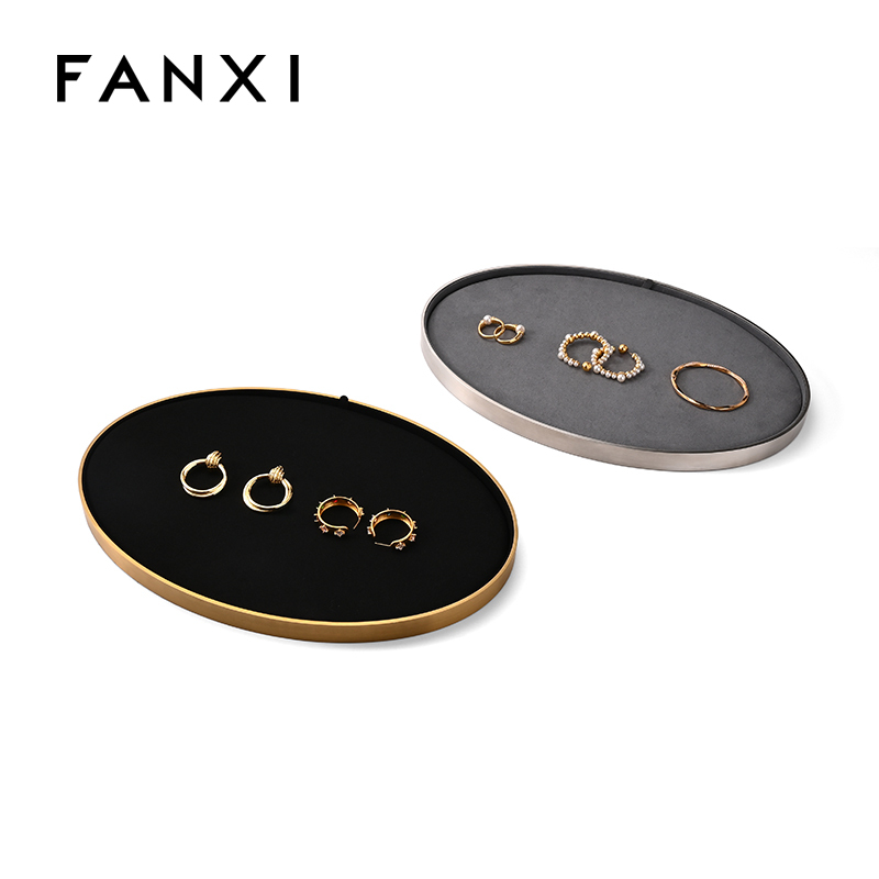FANXI Custom Microfiber Metal Multiple Colors Jewelry Dish
