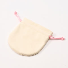 FANXI Custom Beige Microfiber Suede Jewelry Pouch