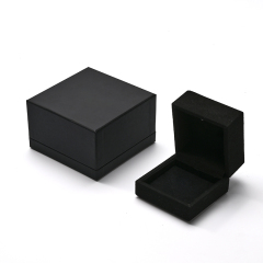 FANXI Custom Black Microfiber Led Light Earring Ring Box