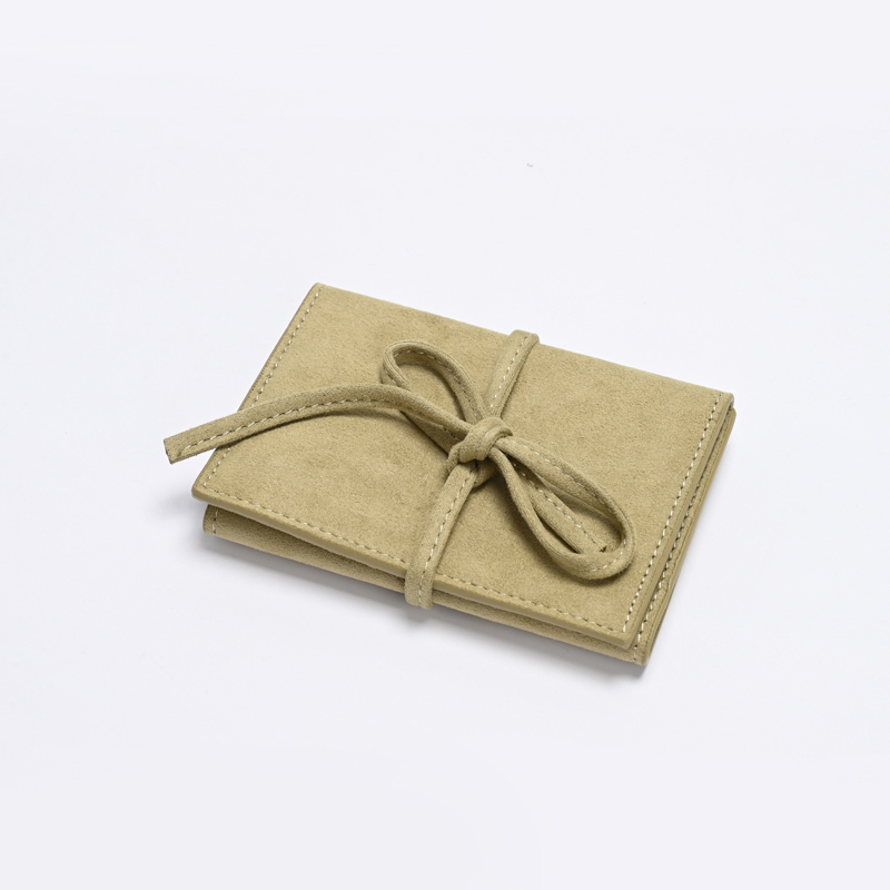 FANXI Custom Green Suede Jewelry Pouch