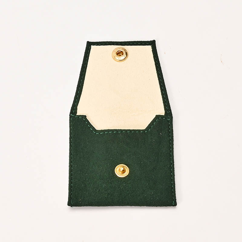 FANXI Custom Green Microfiber Jewelry Pouch