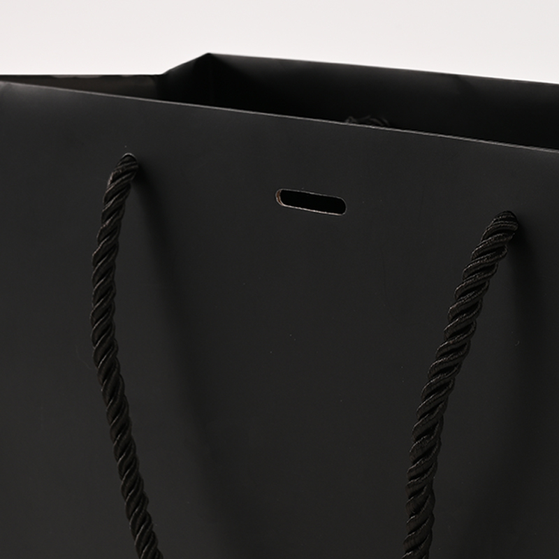 FANXI Custom Black Paper Jewelry Bag