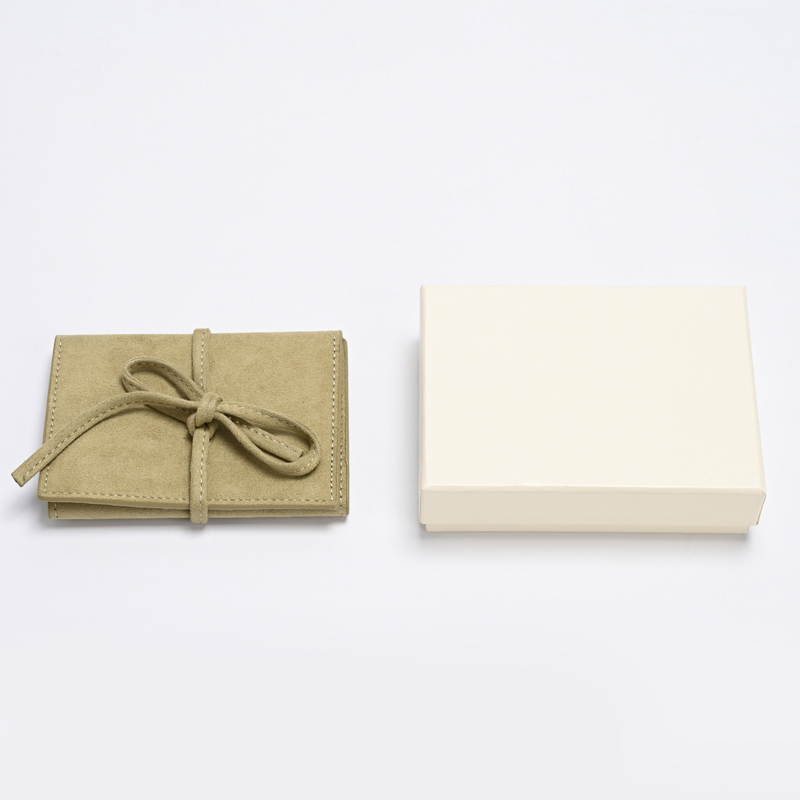 FANXI Custom Green Suede Jewelry Pouch