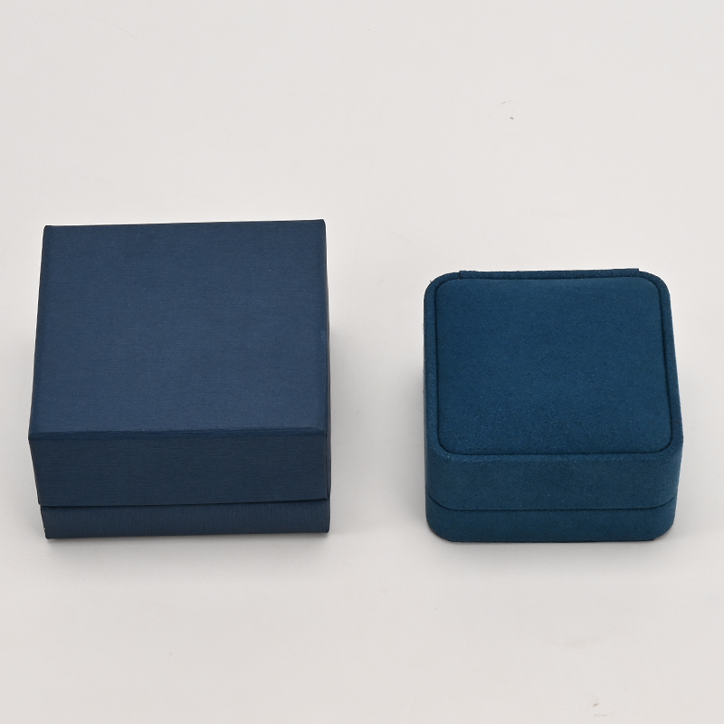 FANXI Custom Blue Microfiber Earring Box