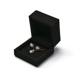 FANXI Custom Black Microfiber Led Light Earring Ring Box