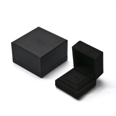 FANXI Custom Black Microfiber Led Light Earring Ring Box