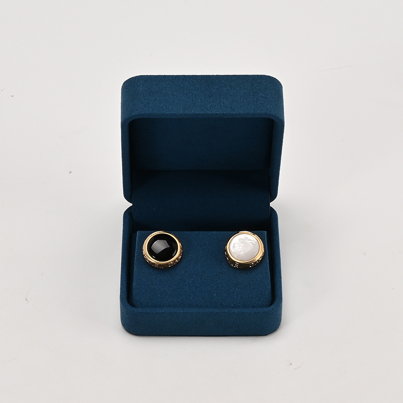 FANXI Custom Blue Microfiber Earring Box
