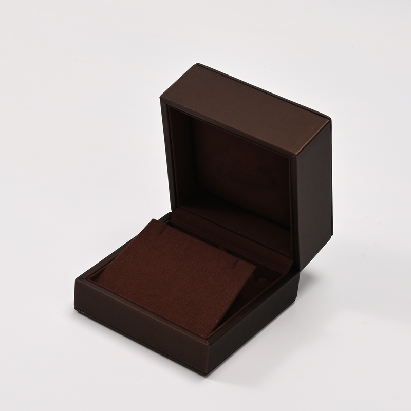 FANXI Custom Brown PU Leather Earring Pendant Box
