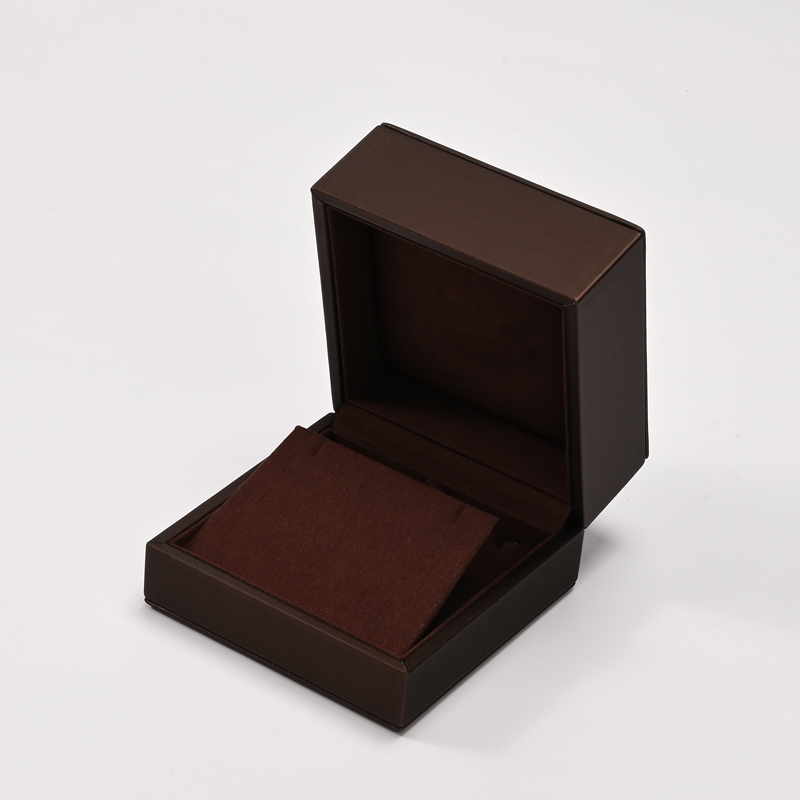 FANXI Custom Brown PU Leather Earring Pendant Box