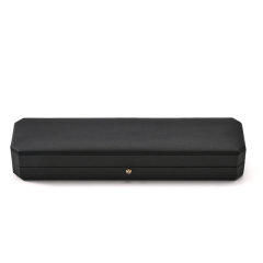 FANXI Custom Black PU Leather Microfiber Long Chain Box