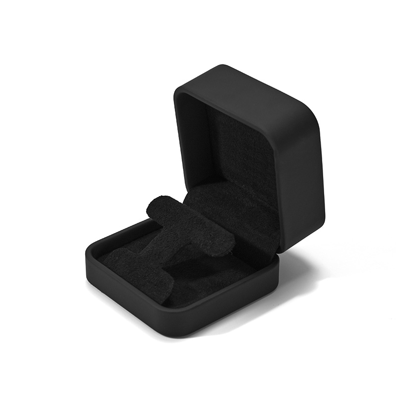 FANXI Custom Black PU Leather Microfiber Earring Box