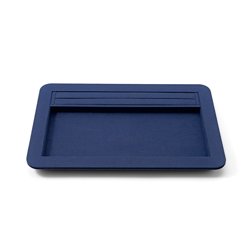 FANXI Custom Blue Microfiber Jewelry Tray