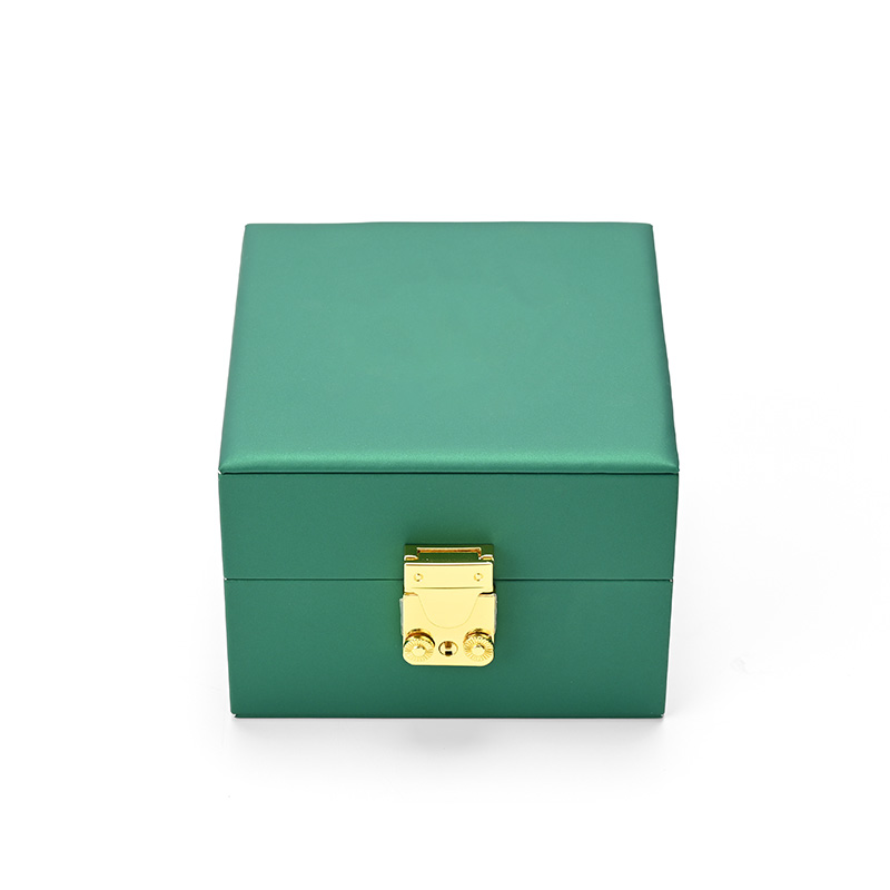 FANXI Custom Green PU Leather Microfiber Watch Box
