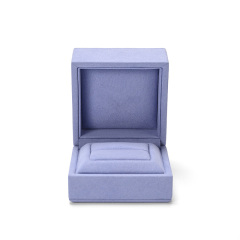 FANXI Custom Purple Microfiber Jewelry Ring Box