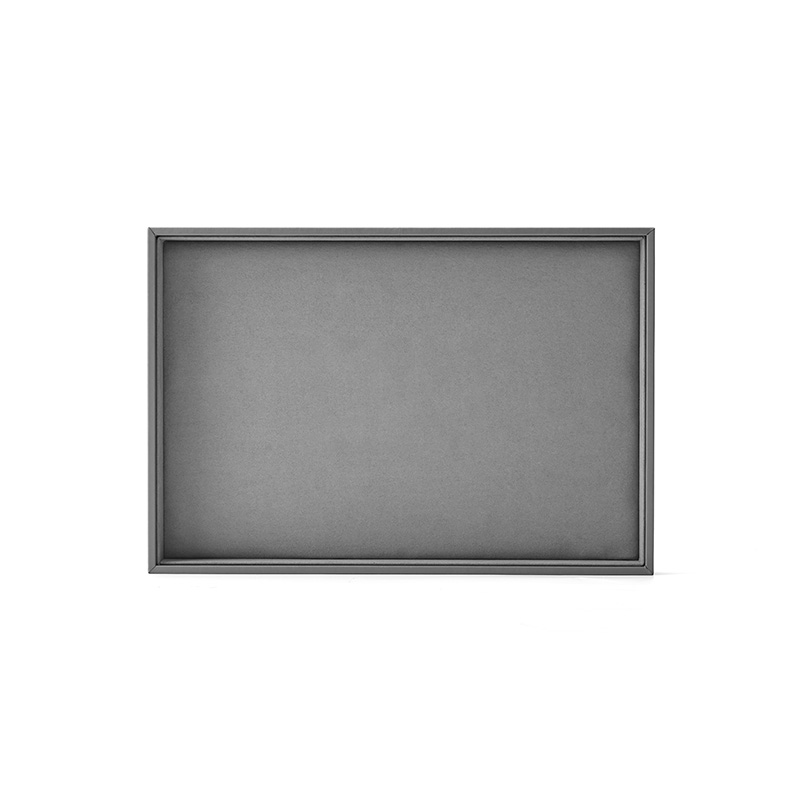 FANXI Custom Gray PU leather Microfiber Jewelry Tray