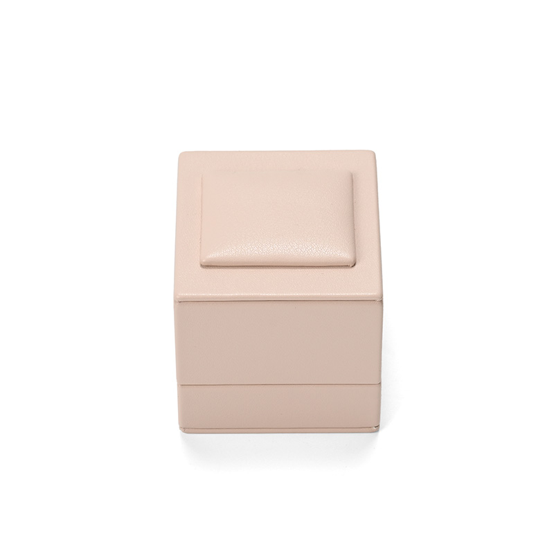 FANXI Custom Pink PU Leather Microfiber Earring Box