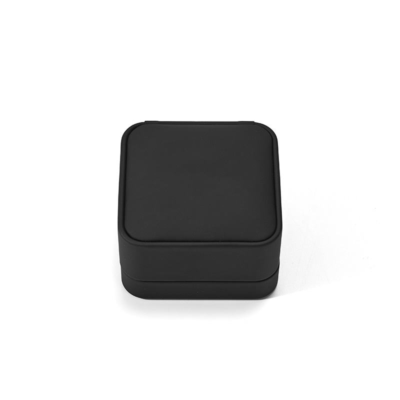 FANXI Custom Black PU Leather Microfiber Earring Box