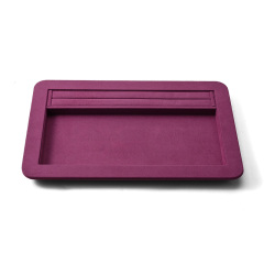 FANXI Custom Rose Purple Full Microfiber Jewelry Tray