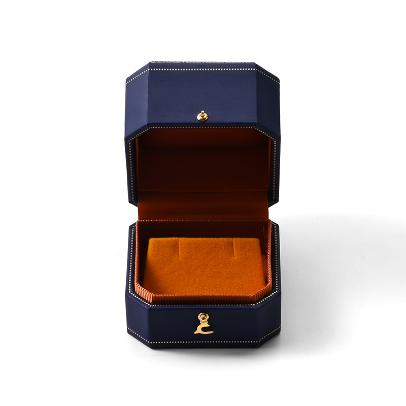 FANXI Custom Blue Paper Velvet Earring Box