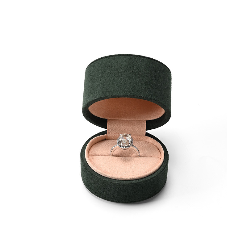 FANXI Custom Green Microfiber Ring Box