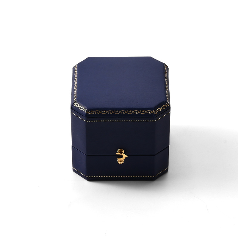 FANXI Custom Blue Paper Velvet Earring Box