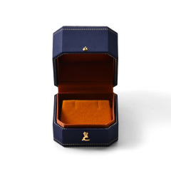 FANXI Custom Blue Paper Velvet Earring Box