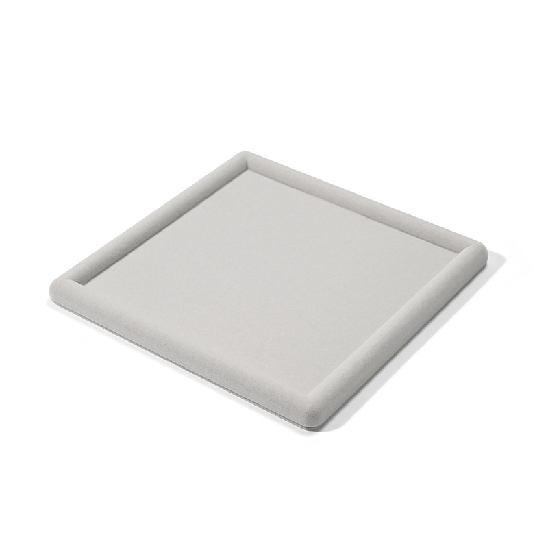 FANXI Custom Gray Velvet Jewelry Display Tray