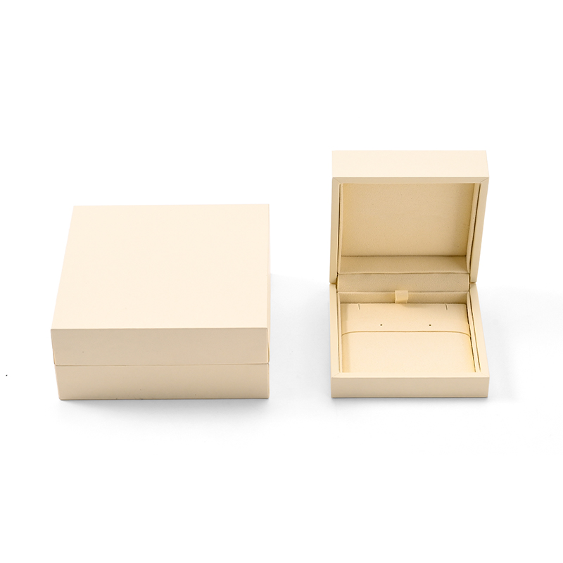 FANXI Custom Beige Paper Microfiber Earring Box