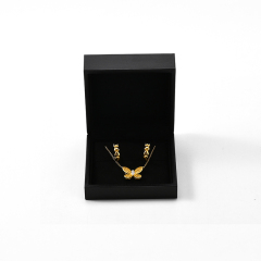 FANXI Custom Black Paper Microfiber Earring Box