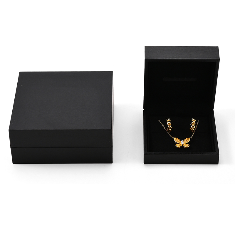 FANXI Custom Black Paper Microfiber Earring Box