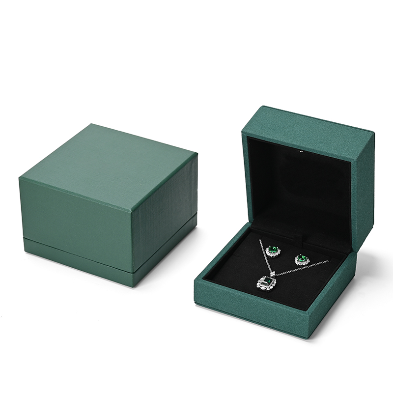 FANXI Custom Green Microfiber Jewelry Box