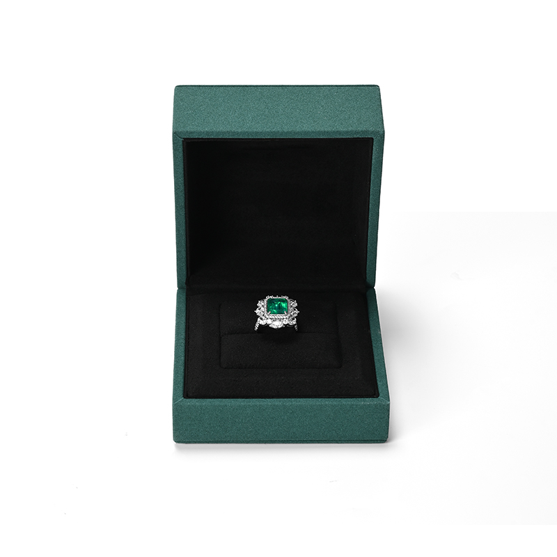 FANXI Custom Green Microfiber Jewelry Box