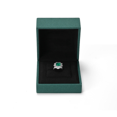 FANXI Custom Green Microfiber Jewelry Box