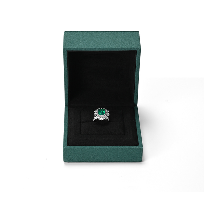 FANXI Custom Green Microfiber Jewelry Box