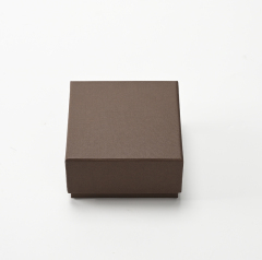 FANXI Custom Brown PU Leather Microfiber Earring Box