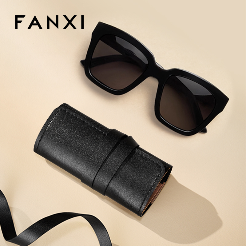 FANXI New Arrival Polychrome PU Leather Jewelry Roll Bag