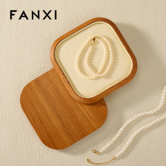 FANXI Wholesale Polychrome Wooden Jewelry Display Tray