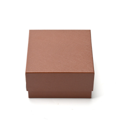 FANXI Custom Brown PU Leather Microfiber Necklace Box