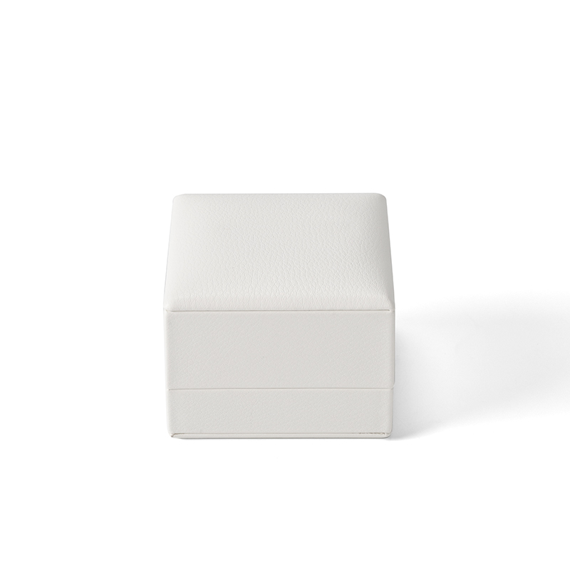 FANXI Custom Brown PU Leather Microfiber Ring Box