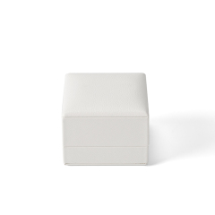 FANXI Custom Brown PU Leather Microfiber Ring Box