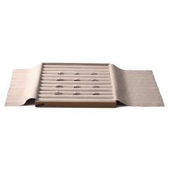 FANXI Custom Pink PU Leather Microfiber Jewelry Tray