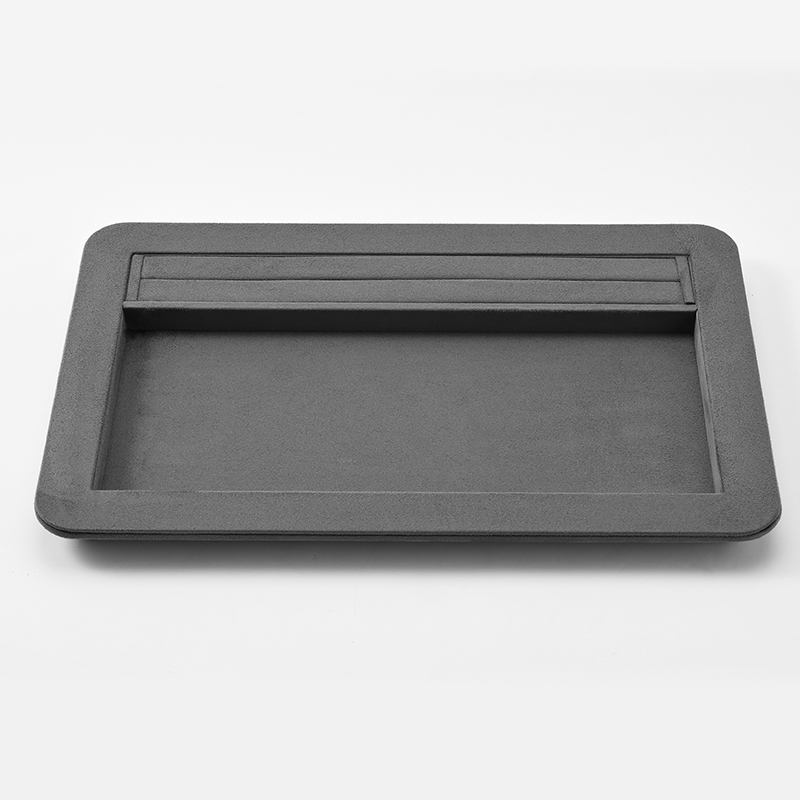 FANXI Custom Grey Suede Jewelry Tray