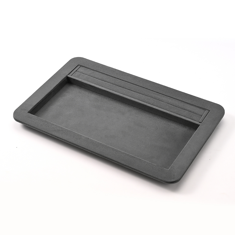 FANXI Custom Grey Suede Jewelry Tray