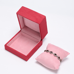 FANXI Custom Pink Suede Bracelet Box