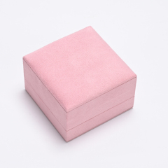 FANXI Custom Pink Suede Ring Box