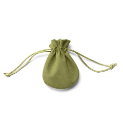 FANXI Custom Green Microfiber Jewelry Pouch