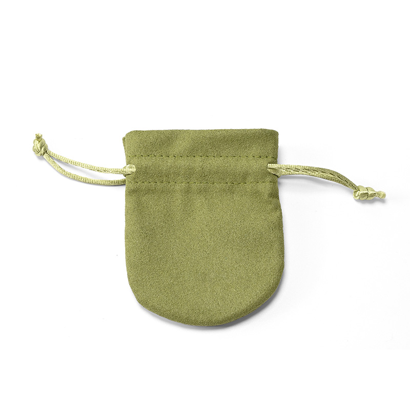 FANXI Custom Green Microfiber Jewelry Pouch