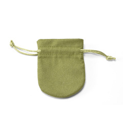 FANXI Custom Green Microfiber Jewelry Pouch