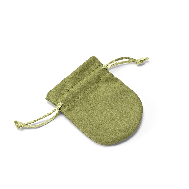 FANXI Custom Green Microfiber Jewelry Pouch