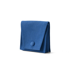 FANXI Custom Blue Microfiber Jewelry Pouch